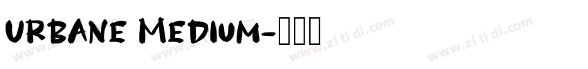 Urbane Medium字体转换
